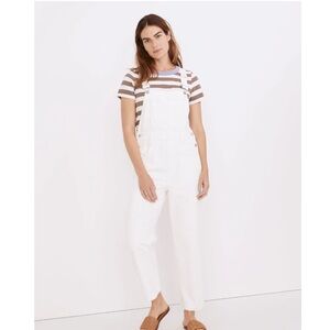 Madewell white overalls
